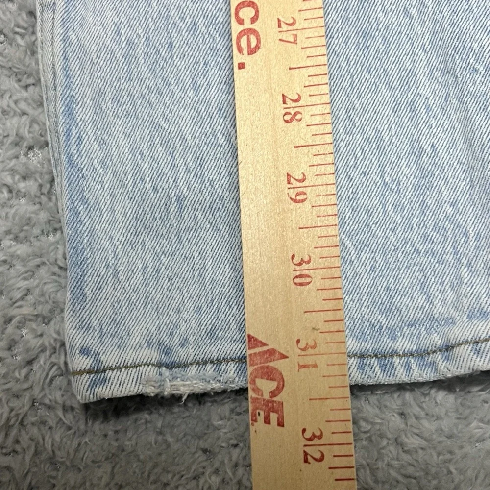 Abercrombie‎ Fitch Jeans Womens 26 2L Blue 90s Straight High Rise Criss Cross